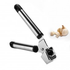 Garlic Press,Stainless Steel Professional Garlic Press, Crusher Complete Bundle, Stainless Steel Mincer