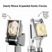 Garlic Press,Stainless Steel Professional Garlic Press, Crusher Complete Bundle, Stainless Steel Mincer