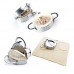 Dumpling Maker（2 Pcs）Stainless Steel Dumpling Mold and Dough Press for Home Kitchen,Stainless Steel Dough Press Dumpling Pie Ravioli Mold Gyoza Empanada Maker （Small+Large)